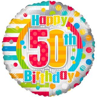 50 års folieballoner 18"
