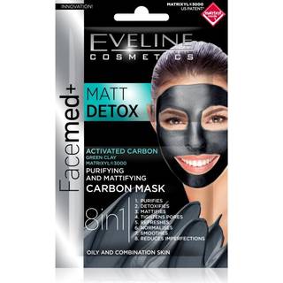 Eveline Cosmetics FaceMed+ Ansigtsmaske til fedtet og kombineret hud 2x5 ml - 2x5 ml