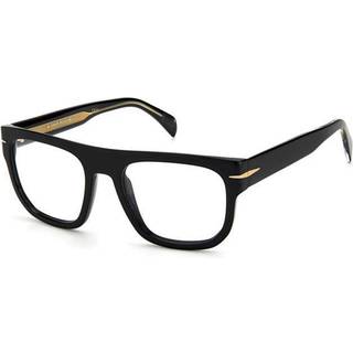 DAVID BECKHAM Mand DB 7052 807 Optiske stel Acetat Sort Firkantet
