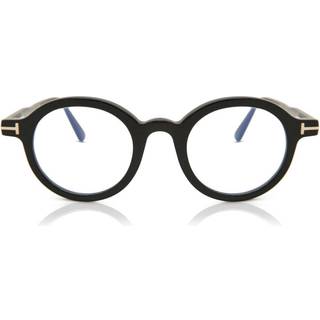 TOM FORD Unisex FT5664-B 1 Optiske stel Acetat Sort Rund Normal