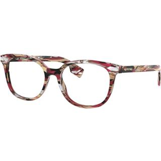 Burberry BE2291 3792 51 Briller Kvinder Rød - Striped Check Red - 51mm