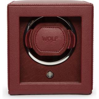 Wolf Cub Watch Winder 1 ur Rød Imiteret Læder 461126 - Unisex - Faux Leather