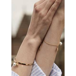 Rosefield JSPBRG-J163 Damen-Armband Goldfarben Muschel & Perle