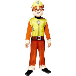 PAW Patrol Rubble kostume - 4-6 år - 110 cm - heldragt og maske