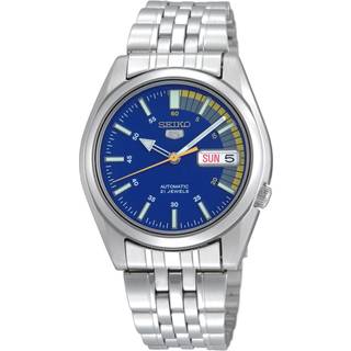 Seiko 5 Automatic Blue Dial Silver Stainless Steel Men's Watch SNK371K1