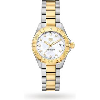TAG Heuer WBD1323.BB0320 Aquaracer Lady Hvid/18 karat guld Ø32 mm