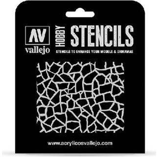 Vallejo, Stencil Giraffe Camo WWII, 1:32 [Levering: 1-2 dage]