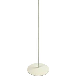 Hvidlakeret metalfod 15 cm - Stabil og stilfuld