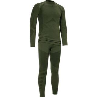 Merino Tech Base Layer Set Hunting Grøn - Swedteam