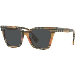 Burberry Kvinde BE4346 ELSA 394487 Solbriller Acetat Brun Grå Geometrisk Normal
