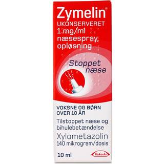 Zymelin ukonserveret 1 mg/ml 10 ml Næsespray, opløsning
