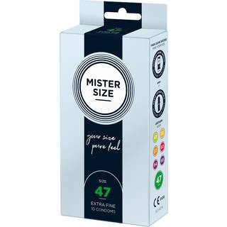Mister Size Kondomer Pure Feel 10 stk. XS-XXXL 47 mm - XS