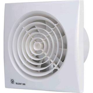 Ventilator Silent 300CHRZ m. kontraspjæld, timer, hygrostat og kugleleje