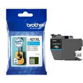Brother Blækpatron cyan, 500 sider LC421CXL