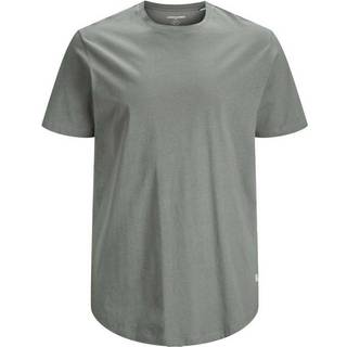 Plus Size Ensfarvet T-shirt