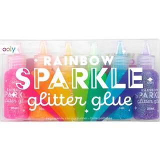 Ooly Rainbow Sparkle glitterlim, 6 stk.