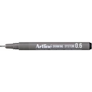12 x Artline Tech Drawing 236 pen 0,6mm sort