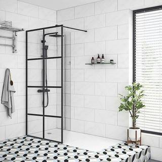 Milobad New York Brusevæg - 80 cm Klart glas