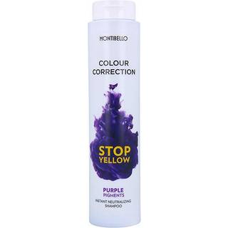 Montibello Colour Correction Stop Yellow Shampoo til bleget og blond hår til at neutralisere gule toner 1000 ml - 1000 ml