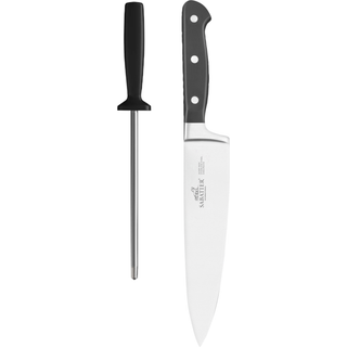 International Pluton Kniv og strygestål 2 dele Stål/Sort