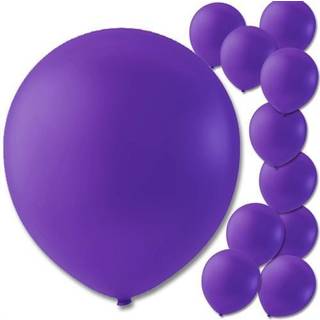 10 stk. Luksus Metallic Latex Balloner lilla 10" – Perfekt til festdekorationer