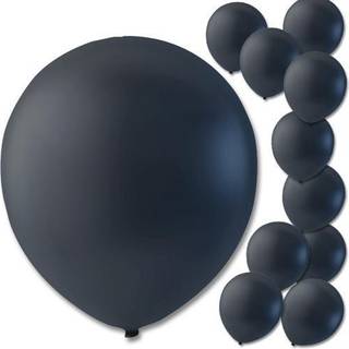 10 stk. Latexballoner sort 10" luksus kvalitet - Perfekt til festdekorationer