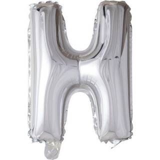 Bogstav balloner sølv 41 cm.-H