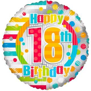 18 års folieballoner 18"