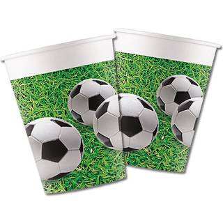 Papkrus med fodboldtema - 8 stk.