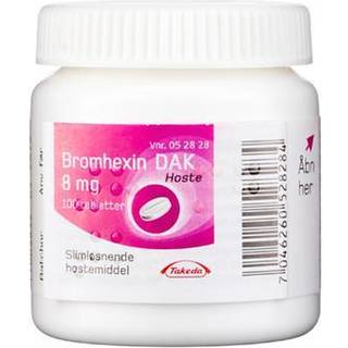 Bromhexin "DAK" 8 mg 100 stk Tabletter