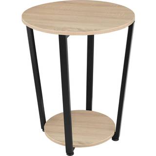 Sidebord Swindon - Industrielt mørkt træ, rustikt