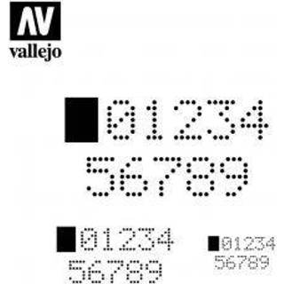 Vallejo, Stencil Digital Numbers [Levering: 1-2 dage]