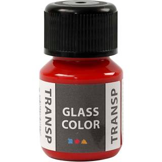 Transparent Rød Glasfarve - 30 ml til Kreative Projekter