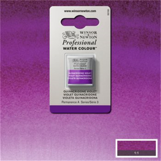 Winsor & Newton Professional akvarelfarve half pan Quinacridone Violet 550