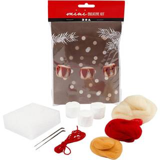 Mini DIY Tromme Kit til Julepynt - 3 stk.