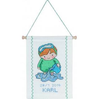 Permin Broderikit Stjernetegn Vandmand 18 x 25 cm - 13-8811