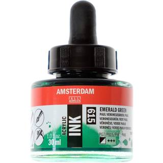 Amsterdam Akryl Ink, 30 ml. Emerald Green (615)