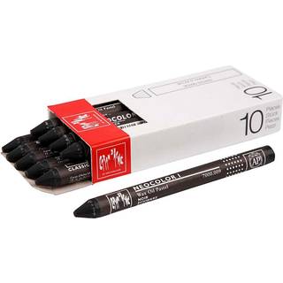 CARAN D’ACHE Neocolor I Vokspastel Sort, 10 stk.