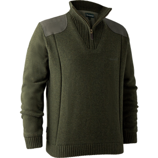 Deerhunter - Carlisle Striktrøje Med Stormliner® Army Grøn Herre 3XL Ribejagtogfikseri.dk