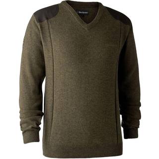 Sheffield Strik Med V-hals - Cypress - Deerhunter