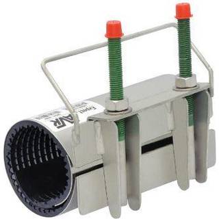 AVK bandagemuffe 60-67x200mm 1-sidet bespænding, m/håndtag. NBR pakning. Syrefast stål AISI316