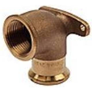 kobber Cu press dækvinkel 1/2'' - 15 mm 90º med indvendigt gevind og muffe