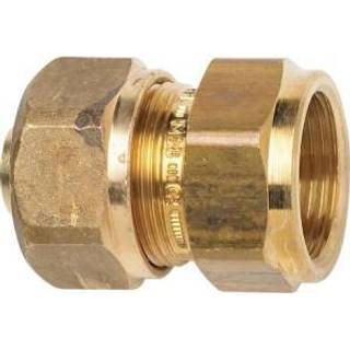 TA Komp. Overgang med muffe 3/4'' x 18x2,5 mm. Med støttebøsning til pex. Type TA 602