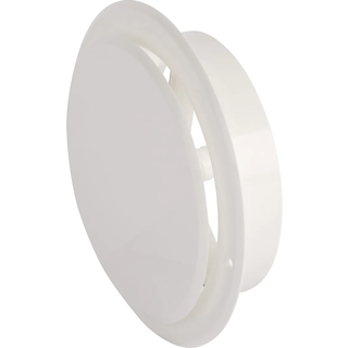 Flexit TVR Tallerkenventil Hvid, ABS 100 mm