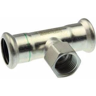 VSH XPress rustfri press t-stykke 108 mm x 3/4'' x 108 mm. M-bakke