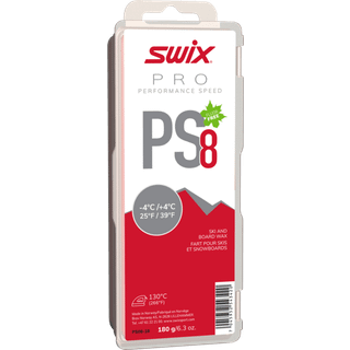 Swix Wax - PS8 Red, -4°C/4°C 180g