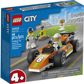 Lego City Great Vehicles Race Car 60322 F1 Style Toy For Preschool Kids 4 Plus ?r gammel med mekaniker og racerchauff?r minifigurer