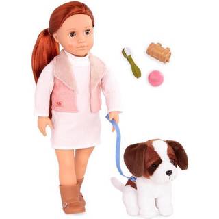Our Generation dukke med hund Delphia - 46 cm