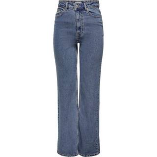 Camille Wide Leg Jeans - Blue Denim - Dame - 28/32 - ONLY