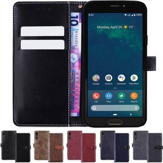 Wallet cover krokodille Doro 8050 (5,7 ")  - sort